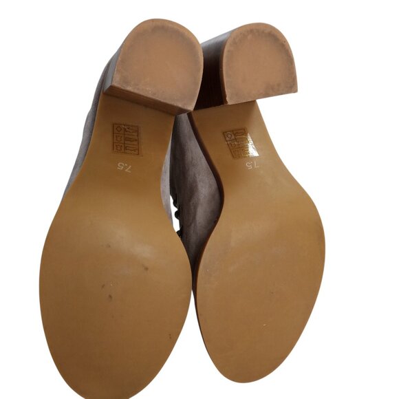 Jeffrey Campbell Cors Lace Up Open Toe Boots Booties Size 7.5 Suede Beige - Picture 6 of 15